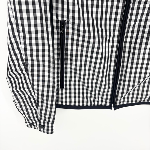 Lauren Ralph Lauren Active Checkered Drawstring Zip Up Jacket Size Large - Picture 3 of 9